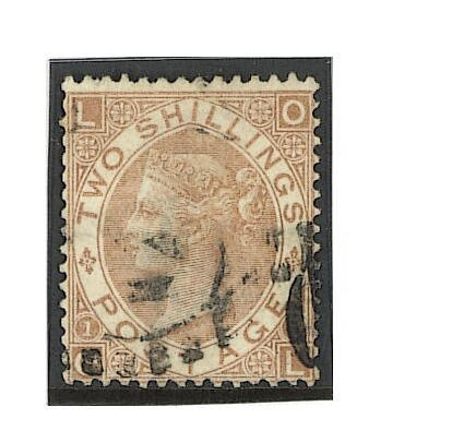 1867-80: 2/- brown OL, used, minor imperfections, otherwise fine.