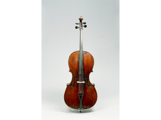 Italian cello lab Testore, C1780 with bow and case