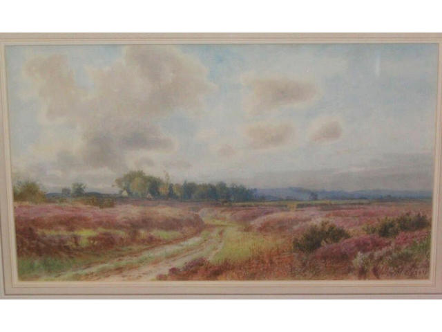 John H. Tyson Country landscape, 27 x 47cm.