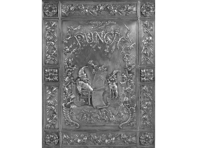 A late Victorian Punch book blotter unmarked,