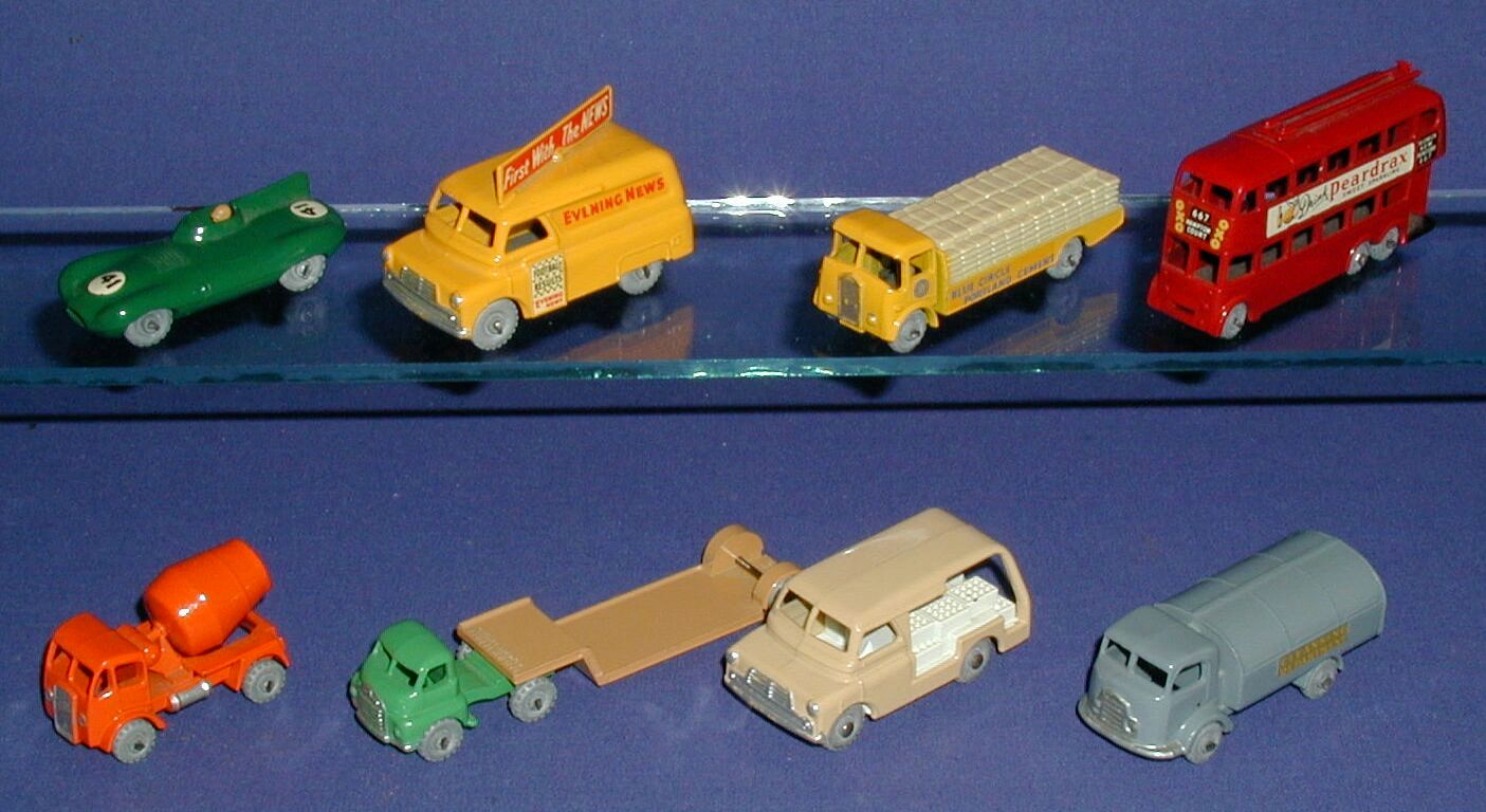 Matchbox 1-75's eight models