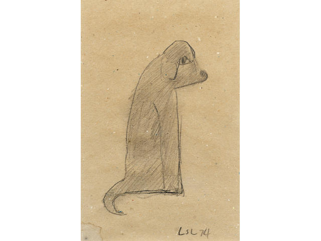 Laurence Stephen Lowry (1887-1976) Dog, 22.5 x 15cm.