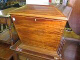 An early 19th Century and later mahogany cellaret,