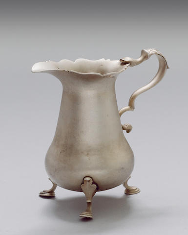 A good 18th century Channel Islands silver cream jug, by Thomas David Mauger, Jersey circa 1750,