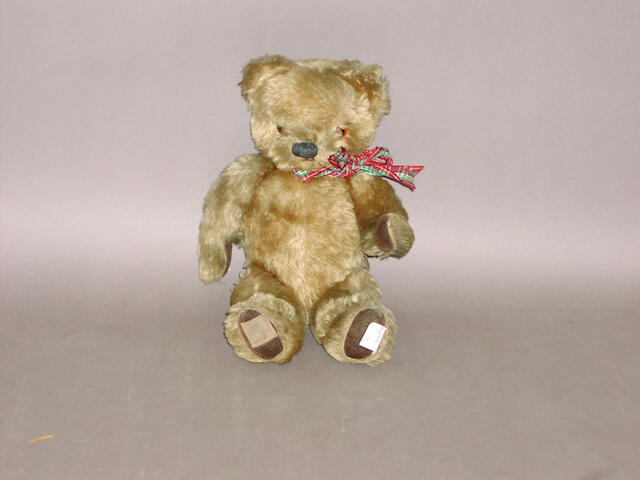 Bonhams : Musical Chad Valley Teddy bear, English circa 1940