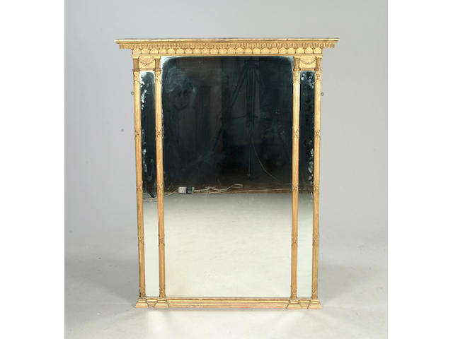 A 19th century giltwood and gesso pier mirror
