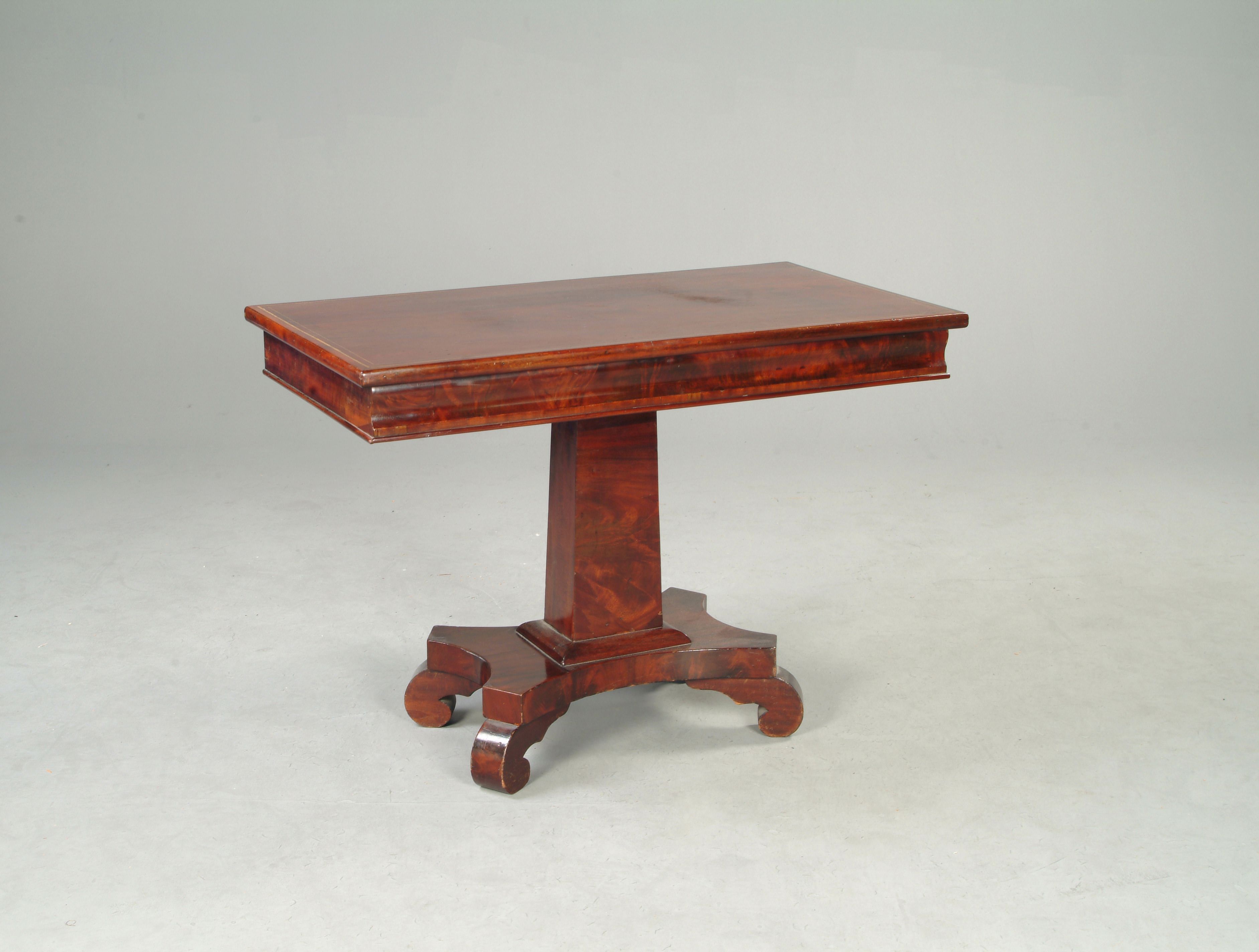 A mahogany centre table