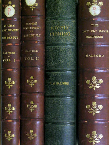 Halford. Frederic M:  Modern Development of the Dry Fly Vol 1 & II. The New Dry Fly Patterns. The manipulation of dressing them and practical experiences of their use