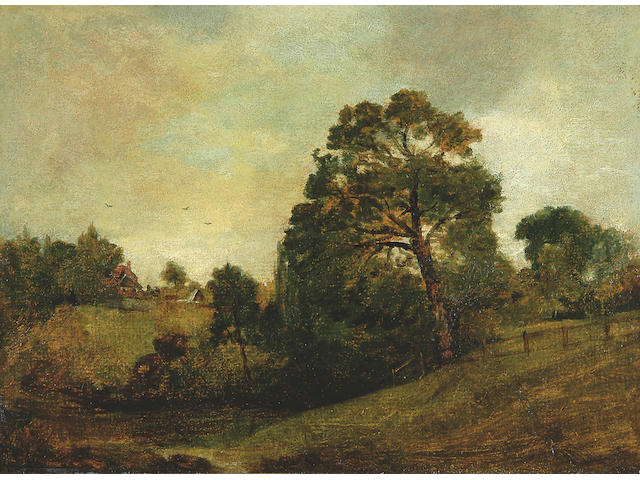 John Constable (1776-1837) 1776 View near Dedham, c.1803 32.5 x 44cm (12&#190; x 17&#188;in).