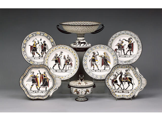 An extensive Guistiniani, Naples Dessert Service early 19th century