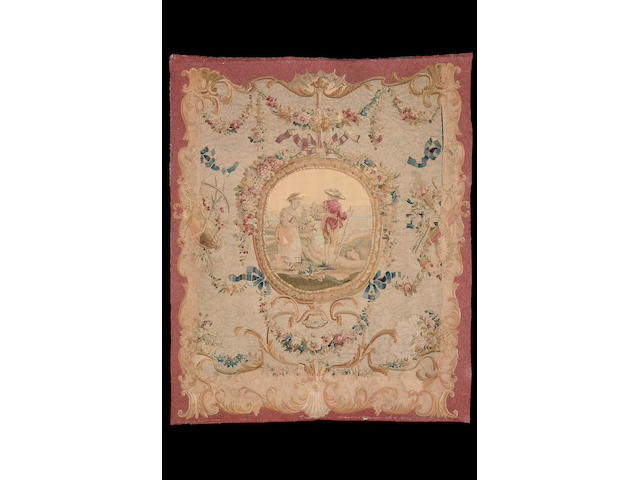 An 18th century Aubusson tapestry, France, 235cm x 200cm