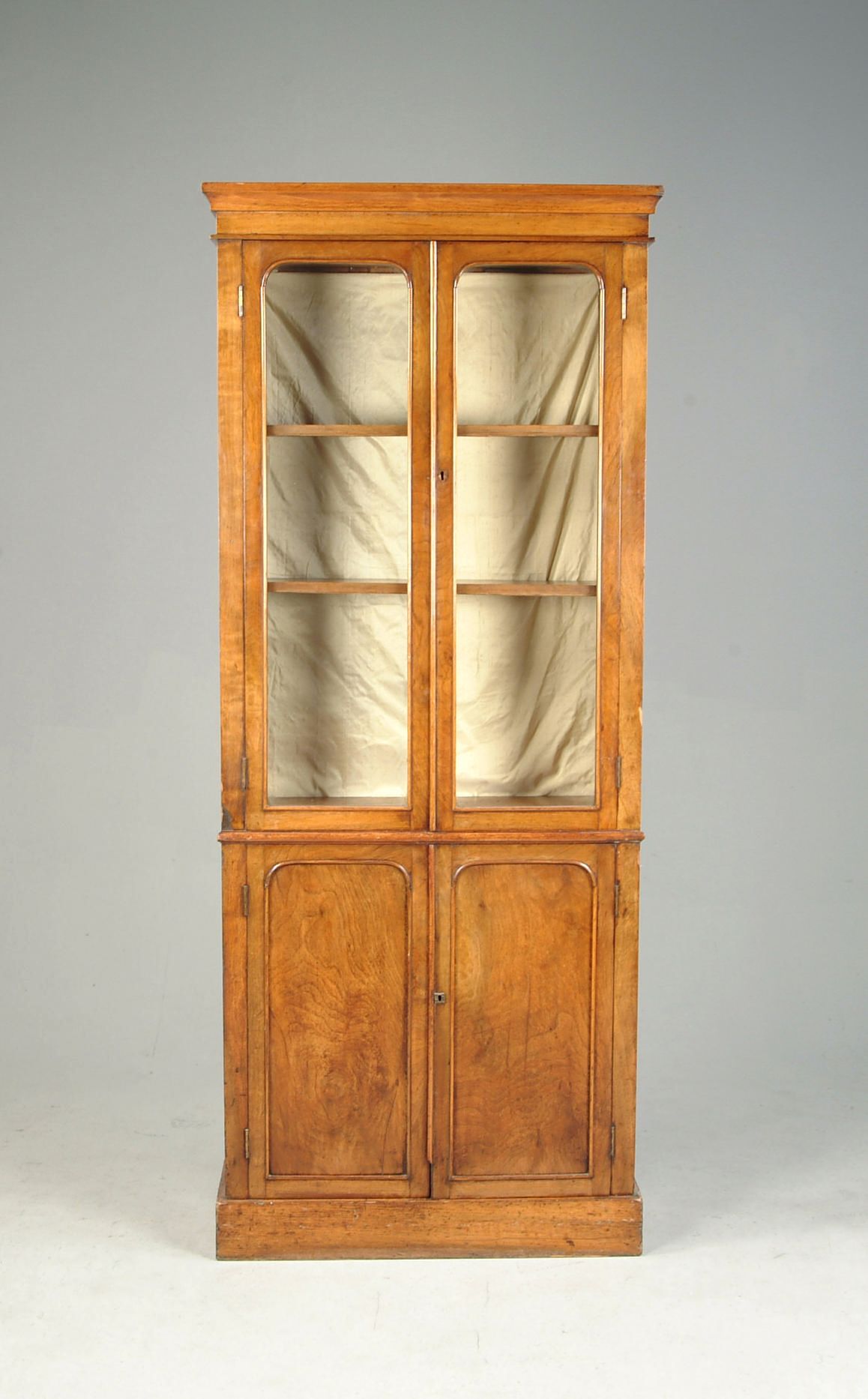 A Victorian walnut bookcase