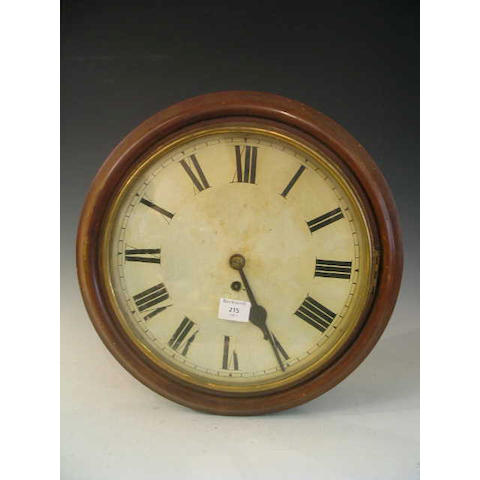 A Victorian mahogany cased Wall Clock,