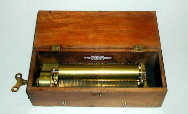 A F. Alibert key wind musical box,