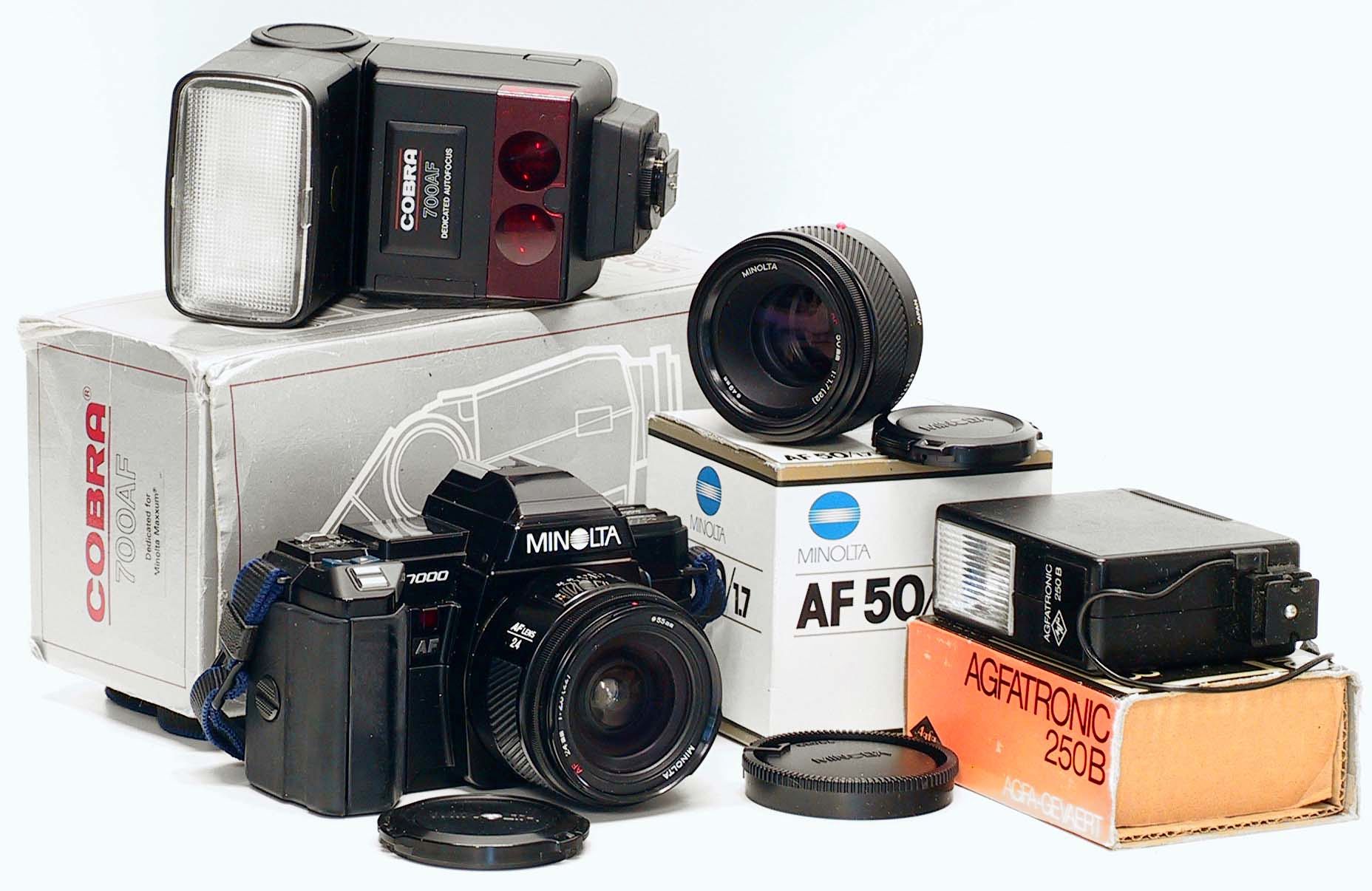 Minolta 7000 AF camera,