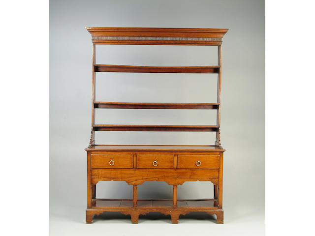 A George III style oak dresser
