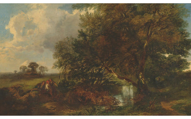 Edmund John Niemann (1813-1876) 'Near High Wycombe' 37 x 62cm