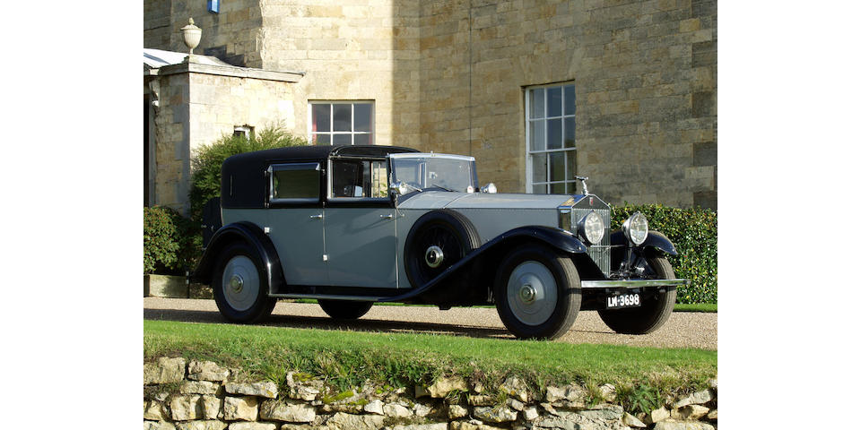 Originally the personal property of the late Rt Hon The Earl Mountbatten of Burma, KG, PC, GCB, OM, GCSI, GCIE, GCVO, DSO, FRS,1929/30 Rolls-Royce Rolls-Royce Phantom II 40/50hp Sedanca de Ville  Chassis no. 133 WJ Engine no. KY 85