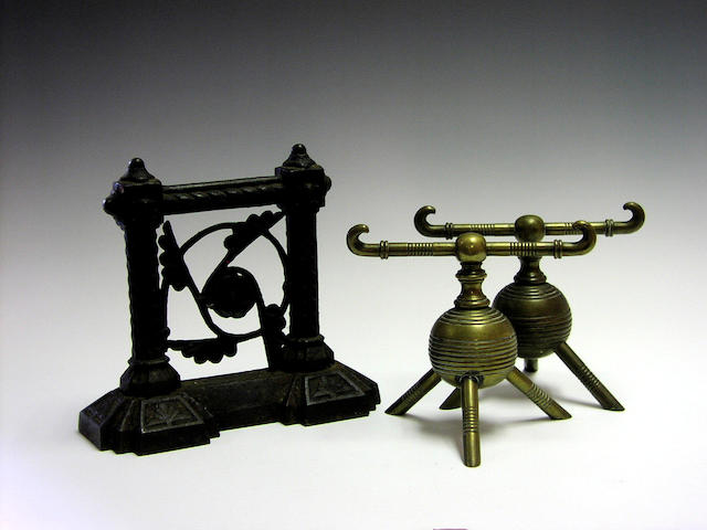 British, Circa 1880, An Aesthetic Movement cast iron door stop,