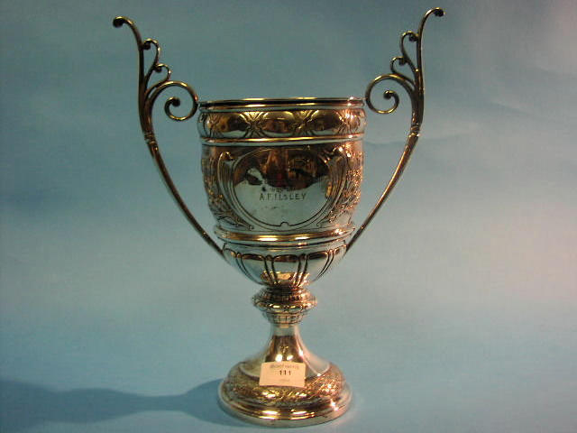 A late Victorian twin handled cup London 1898,
