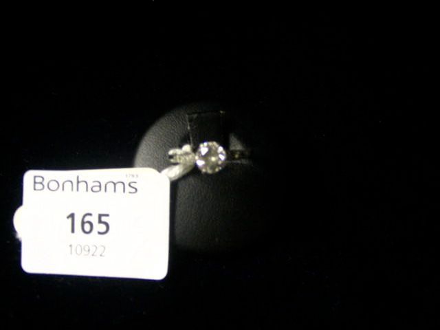 A diamond single-stone ring