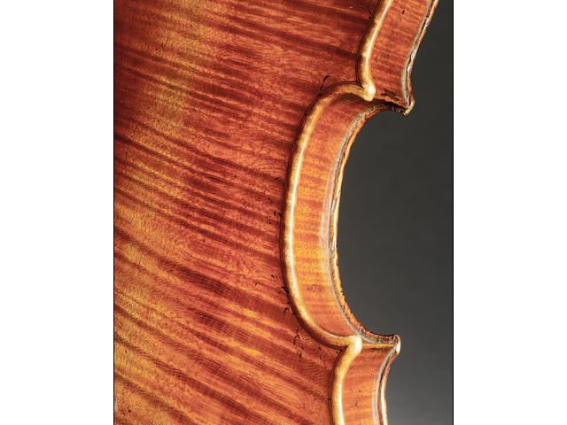A good English Violin attributed to  Henry Lockey Hill ca 1820 after the Long Pattern Stradivarius