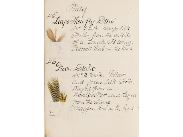 BRUMFITT (WILLIAM) The Yorkshire Fly Fisher's Guide... [Book with list of flies and pattern feather], Otley, 1901