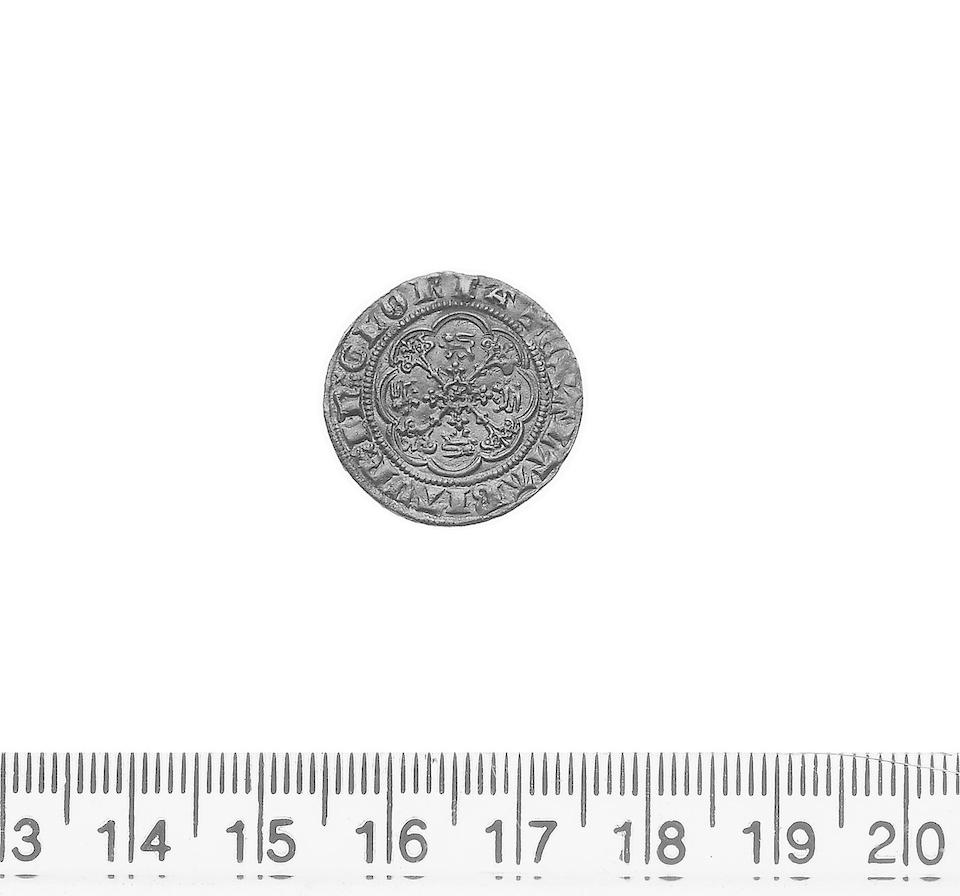 Edward III, Quarter-noble mm cross type G (S.1498).