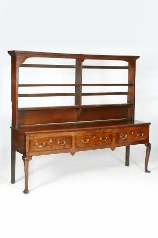 An early 19th Century oak dresser,