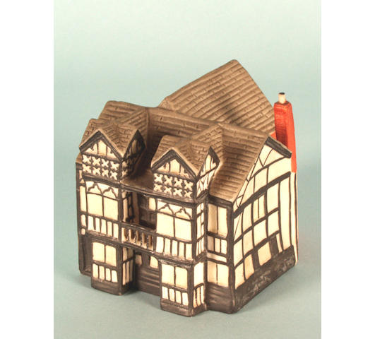 A WH Goss model of The Priest's House, Prestbury,