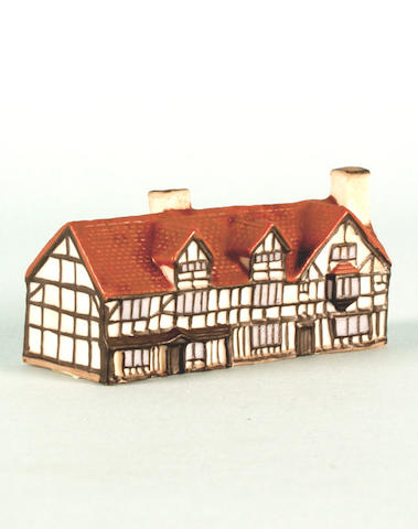 A WH Goss model of William Shakespeare's House, Stratford-upon-Avon,