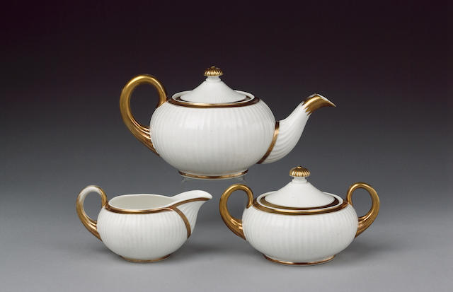 A Swansea part tea service circa 1815-17