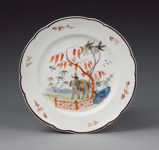 A fine Nantgarw plate circa 1818-20