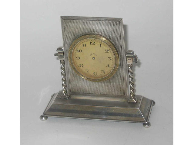 A desktop timepiece, by James Griffiths, Chester, 1928,