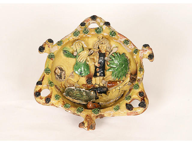 A French pottery dish,