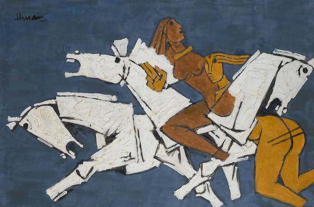 Maqbol Fida Husain (India, b.1915) Horses and Nudes