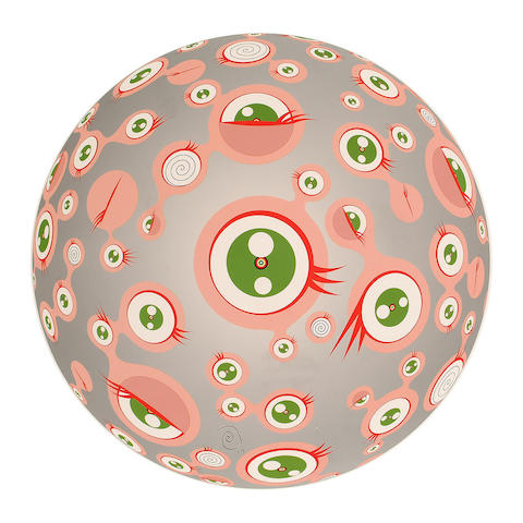 Takashi Murakami (Japanese, b.1962) Jellyfish Eyes 2002 21 3/4in.(55cm)(diameter)(sheet)