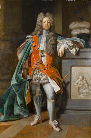Michael Dahl (Stockholm 1659-1743 London) Portrait of Charles Montagu, 1st Earl of Halifax (1661-1715), 218.5 x 144 cm. (86 x 56&#190; in.)