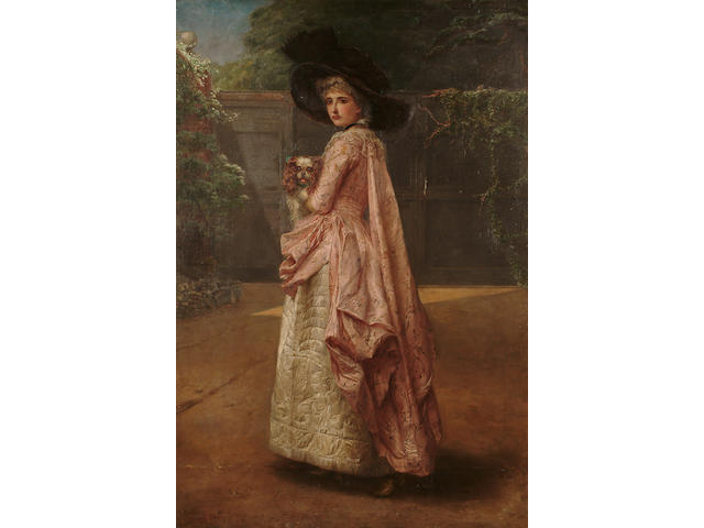 Henrietta May Ada Ward (British, 1832-1924) 'Rival Beauties', 43 1/2 x 29 1/2 in. (110.5 x 75 cm.)