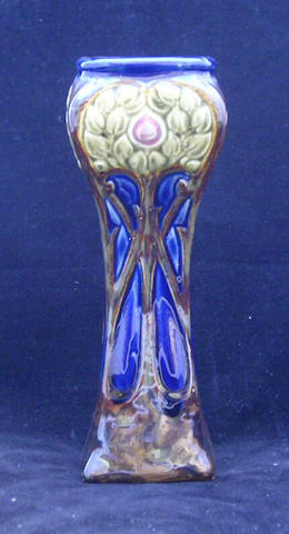 Lambeth A Doulton Lambeth art nouveau vase, circa 1905,
