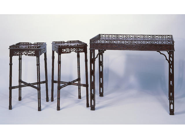 A George III mahogany silver table,