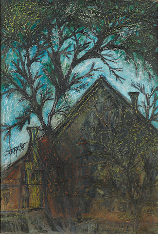 Francis Newton Souza (India, 1924-2002) House with Trees