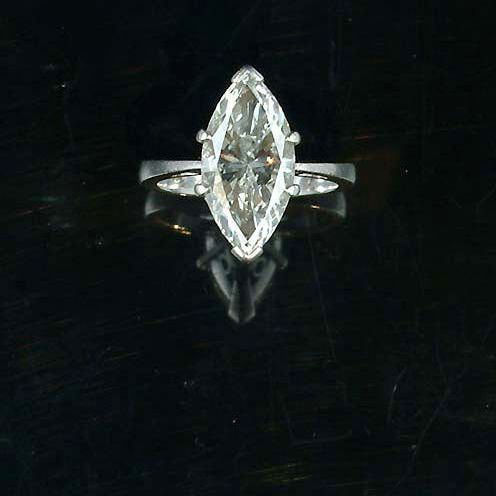 A diamond single-stone ring