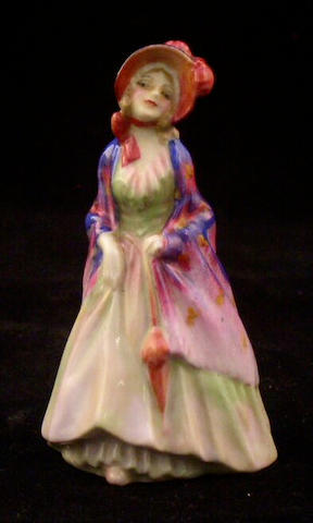 Figurines A Royal Doulton miniature figure Paisley Shawl