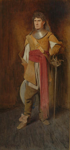 Alexander James Mavrogordato (fl.1892-1933 British) 'A Cavalier' 76 x 36cm (30 x 14in)