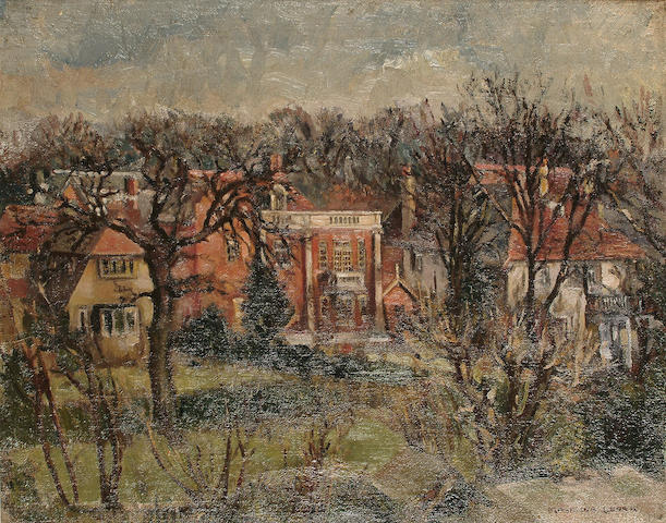 Montague Leder (British, 20th Century) View of Hampstead 41.5 x 51.5cm (16 1/4 x 20 1/4in)(2)