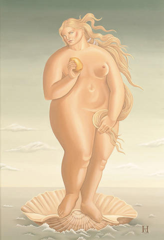 Sandra Hedler (British, 20th Century) Venus 59 x 41 cm. (23 1/4 x 16in)