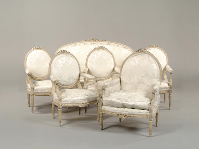 A late 19th century French salon suite