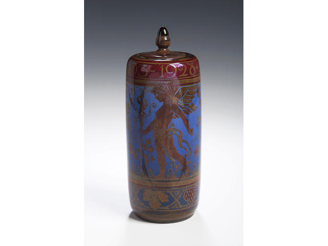 Richard Joyce, 1928, A Pilkingtons lustre jar and cover,