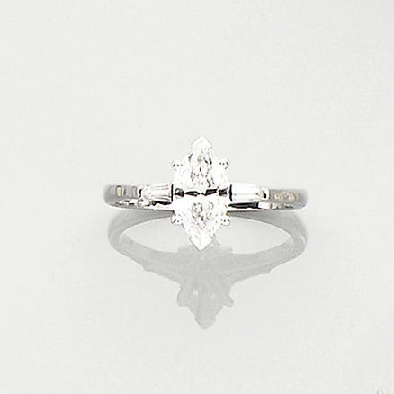 A diamond single-stone ring, by Kutchinsky